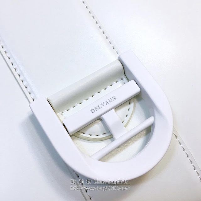 DELVAUX女包 德爾沃Brillant經典款 進口box牛皮 德爾沃女手提包 DV0028象牙白 大號Delvaux單肩包  fcs1110